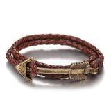 Multilayer Vintage Leather Bronze Bracelet