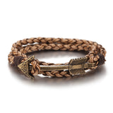 Multilayer Vintage Leather Bronze Bracelet