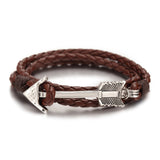 Multilayer Vintage Leather Bronze Bracelet