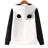 Panda Fleece Hooded Sweater