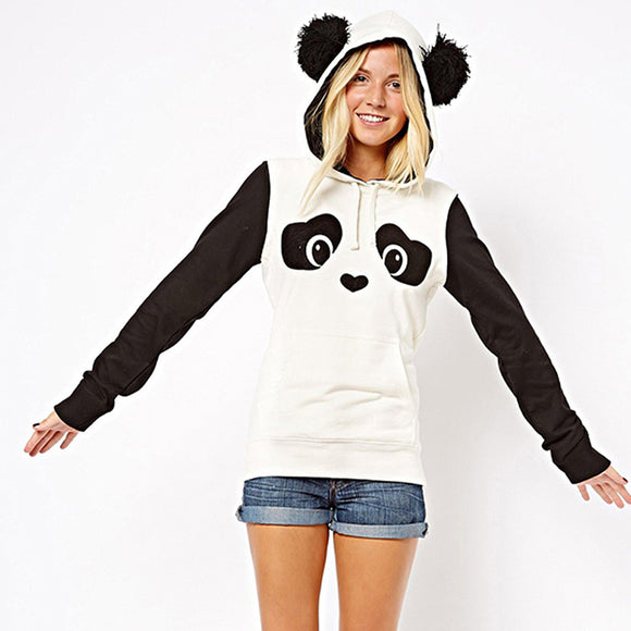 Panda Fleece Hooded Sweater