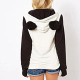 Panda Fleece Hooded Sweater