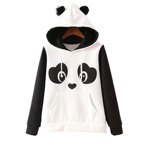 Panda Fleece Hooded Sweater