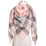 Triangle Plaid Scarf