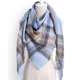 Triangle Plaid Scarf