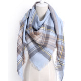 Triangle Plaid Scarf