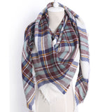 Triangle Plaid Scarf