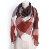 Triangle Plaid Scarf