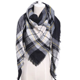 Triangle Plaid Scarf