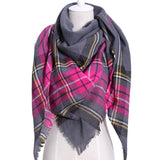 Triangle Plaid Scarf