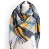 Triangle Plaid Scarf