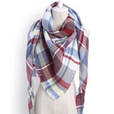 Triangle Plaid Scarf