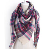 Triangle Plaid Scarf