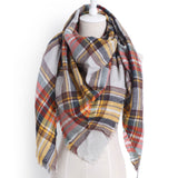 Triangle Plaid Scarf