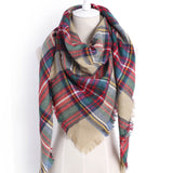 Triangle Plaid Scarf