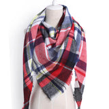 Triangle Plaid Scarf