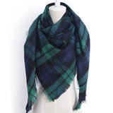 Triangle Plaid Scarf