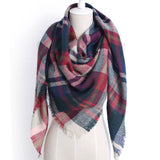 Triangle Plaid Scarf