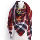 Triangle Plaid Scarf