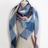 Triangle Plaid Scarf