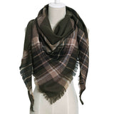 Triangle Plaid Scarf