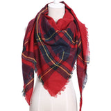 Triangle Plaid Scarf