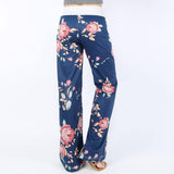 Causal Flower Print Pants