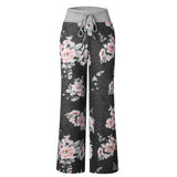 Causal Flower Print Pants