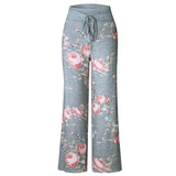 Causal Flower Print Pants