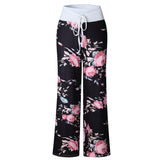 Causal Flower Print Pants