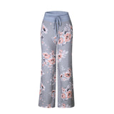 Causal Flower Print Pants