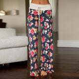 Causal Flower Print Pants