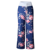 Causal Flower Print Pants