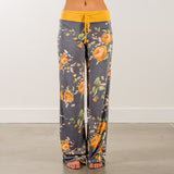 Causal Flower Print Pants