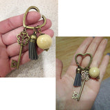 Antique Bronze heart Key Chain