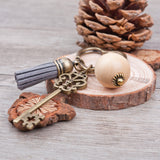 Antique Bronze heart Key Chain