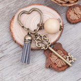 Antique Bronze heart Key Chain
