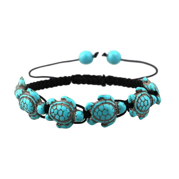 Sea Turtle Stone Bracelet