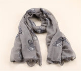 Cat Print Scarf