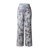 Causal Flower Print Pants