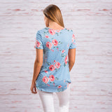 Cross V Neck Summer T Shirt for Women