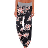 Causal Flower Print Pants