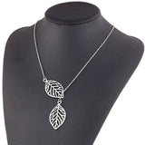 Two Leaves Pendant Necklaces