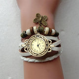 Leather Butterfly Bracelet Watch