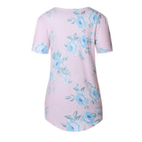 Cross V Neck Summer T Shirt for Women