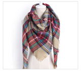 Triangle Plaid Scarf