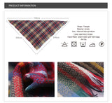 Triangle Plaid Scarf