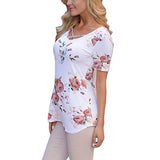 Cross V Neck Summer T Shirt for Women