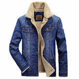 Men Warm Jean Jacket