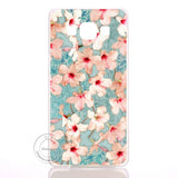 Mandala Flower Datura Floral Clear Case Cover For Samsung Galaxy A3 A5 A7 A8 J1 J5 J7 2016 2017 A300 A500 A700